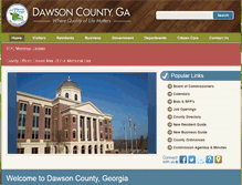 Tablet Screenshot of dawsoncounty.org